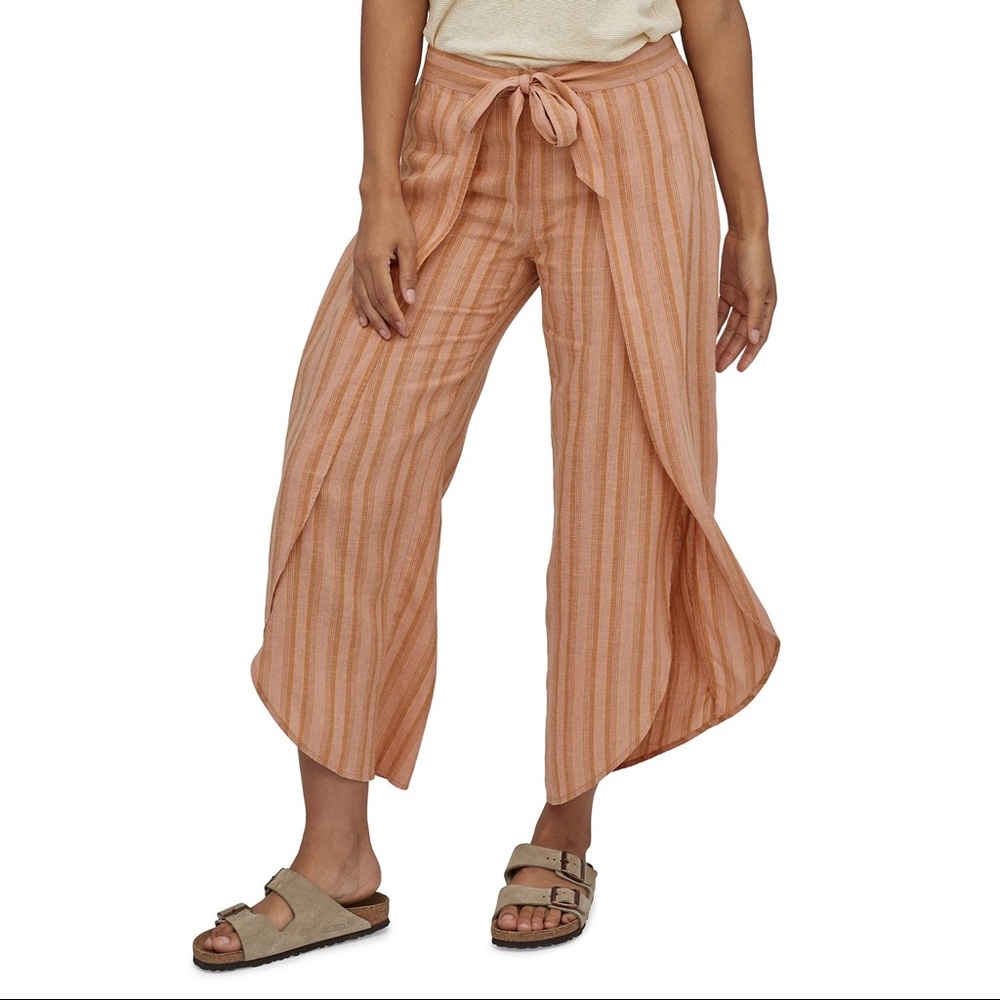 Patagonia Garden Island Pants Medium Pink Brown